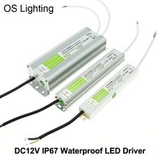 DC 12V 24V IP67 방수 조명 변압기 전원 공급 장치 LED 드라이버 10W 20W 25W 30W 45W 50W 60W 80W 120W 150W