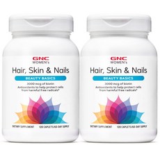 [사은품선택-2개 SET] GNC 여성용 헤어 스킨 네일 포뮬라 120 정 (캐플렛) GNC Womens Hair Skin Nails Formula 120cts, 알약보관함(색상랜덤), 2개