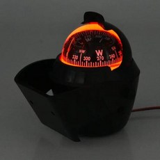 전자 LED 조명 포함 해상 네비게이션 나침반 보트용 선회 블랙 12V, 1개, 3) black