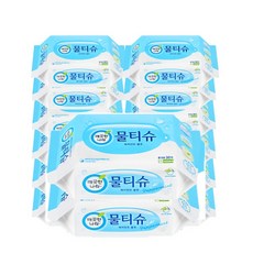 깨끗한나라 페퍼민트 물티슈, 30매, 24개