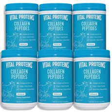 Vital Proteins 바이탈 프로틴 콜라겐 펩타이드 무향 680g 6병, 6개