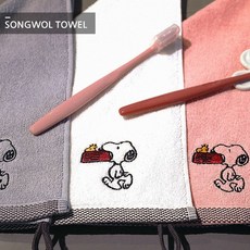 고리수건 스누피 블럭블랙34x34cm 5장, 상세설명 참조, 5개