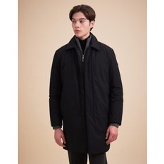 23FW [역시즌세일]블랙 일체형 다운 코트 HZCO3D461BK