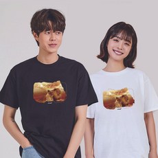{두빛나래창공날아슝'''}$*1377&/키밍 사자커플 커플티 맨투맨오버핏 흰색기본티=캐주얼_디자인티셔츠