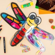 가을 종이 잠자리 날개 꾸미기 만들기 DIY 키트 유아 노인 어르신 어린이집 유치원 초등