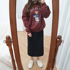 [기모빵빵] 런던 곰 맨투맨 (4color)