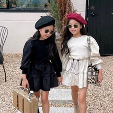 여아검정블라우스