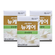 약국정품 뉴케어 구수한맛 빨대형 환자영양식 환자보충식, 60팩, 200ml