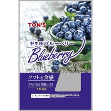 동양 너트 TON'S 야생종 블루베리 30g 일본 건조 말린 과일 건과일, 1개