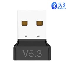 블루투스동글5.3 USB 53 어댑터 무선 수신기 송신기 PC 컴퓨터 노트북용 고속, 1.Bluetooth 53