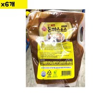 오뚜기 부어먹는돈까스소스 스파우트팩 2Kg x6개 pil*37150Nc, 본상품선택, 6개