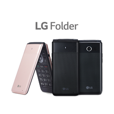 엘지 LG폴더폰(Y110) 새제품 공기계 무약정 효도폰 공신폰, SK/KT/LG 3사공용, 블랙