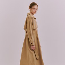 론론 [SHOLIE] TRENCH DRESS COAT BEIGE 133237