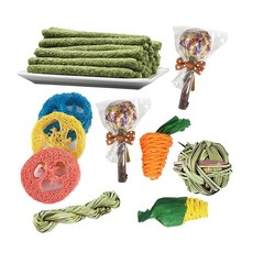 shangren 14pcs 토끼 씹기 장난감 나무 티모시 건초 스틱 쥐 친칠라 작은 동물 어금니 장난감 놀이 공 놀이 운동, 여러 가지 빛깔의, 목재, 1개