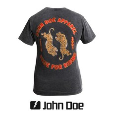 존도 바이크 티셔츠 T-Shirt Women Tiger II Fade Out Black JDS6407, S