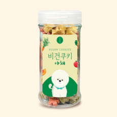 강아지 비건 트릿 간식 부드러운 쿠키 저알러지 노견 노령견 간식, 1개, 180g, 야채 - 강아지비건간식