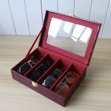 안경 수납함 많다 칸대용량 여행 선글라스 태양 케이스 4칸 전시함 간편