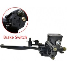 FLYPIG 50cc 125cc 150cc ATV 먼지 자전거 왼손 유압 브레이크 마스터 실린더 레버, 1, 단일옵션