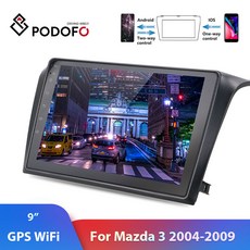 Podofo 2din 자동차 라디오 안드로이드 8.1 autoradio iso 안드로이드 mirrorlink 자동차 멀티미디어 플레이어 2din for mazda 3 2004 2009 car stereo, 1개(A13), 스페인 (A13)