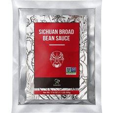 소에오스 Sichuan Pixian Boad 빈 페이스트 Doubanjiang 칠리 홍유 두반 레드 오일 콩 0.5kg 1파운드 2개 포함 SOEOS-P, 1파운드(1팩)