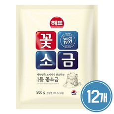 해표 꽃소금, 500g, 12개