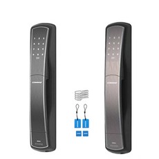 [KT알파쇼핑][셀프설치]코맥스 CDL-88P(N) 번호+카드 푸시풀도어락 번호키