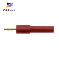 금도금 미니 수 바나나 플러그 암 잭 커넥터 어댑터 2mm 4mm 2개, [01] 빨간