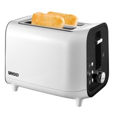 가전용품 커피머신 커피포트 주방가전 용품Unold 38410 TOASTER Weiss w?rmeisoliertes Geh?use Kr?melschublade 800 Watt, 단일옵션