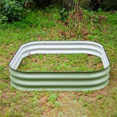 상자텃밭/틀밭/조립식 화단/metal garden bed/ RB 0820 ( 153 x 61 x 20 ), 그린