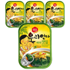 샘표 우리엄마 깨끗한 깻잎, 70g, 68개