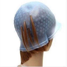 톡톡창고 옴브레 발레아쥬+코바늘 셀프 솜브레 브릿지 염색 캡 코바늘 부분 헤어캡, 블루, 2개