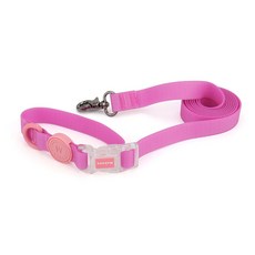 산책 애완 고양이 끈 1.5m/2.1m 소형 가죽 가이드 중형견 로프 동물, 1.5M, Pink, 1개