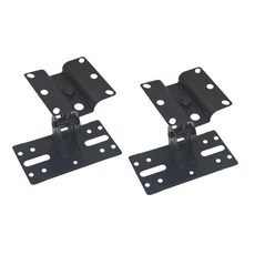 2pcs 스피커 벽 마운트 홈 스피커 스탠드 금속 회전식 조절 식 홀더 호텔 거실을위한 천장 마운트 브래킷, 멀티, 검은색