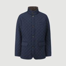 브룩스브라더스 남성 다이아몬드 퀼팅 블레이저 하이넥 자켓 (네이비) (BBOJMM4827QEF)