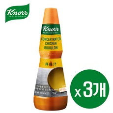 Knorr 크노르 치킨부용 치킨스톡 치킨 농축액 1kg, 3개