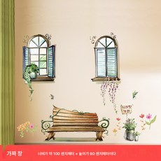 여자아이 방 배치 벽면 벽화 따뜻한 벽지 자착 침실 장식 배경 벽화 스티커 벽지78446, 유미 가창, 크다