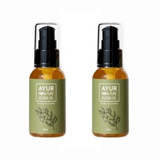 AYUR 1+1 100% 천연 호호바오일, 2개, 50ml