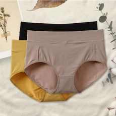 노라인 순면 무봉제 실크 항균 여성 팬티 빅사이즈 4XL까지