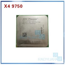 AMD Phenom X4 9750 쿼드 코어 데스크탑 CPU 소켓 AM2 +940 핀 HD9750WCJ4BGH HD975BWCJ4BGH 95W 2.4GHz