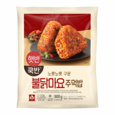 CJ 햇반 쿡반 불닭마요주먹밥 500g, 2개, 2개