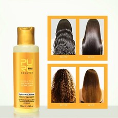 PURC 12% 바나나 향료 케라틴 트리트먼트 스트레이트 닝 헤어 리페어 데미지 프리지 헤어 케라틴 트리트먼트 100ml 헤어 케어 TSLM1|헤어&두피 트리트먼트|, 1개, 단일, CHINA