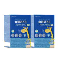 슈퍼키즈B 노스릴리브 & 구강 유산균 2박스 60포 2개월분 퀘르세틴 특허받은 어린이 키즈 코 면역 영양제, 30포, 2박스