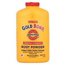 골드 Bond 바디 파우더 트리플 액션 포뮬라 오리지널 스트렝스 283g(10oz), 1개, 283g