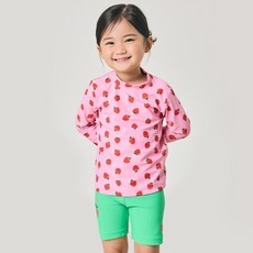 아레나 쥬디 아동 레저 래쉬가드 세트 A4BG1GS31PNK