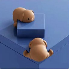 하루네 말랑이 강아지 코너가드 모서리보호대 1P, 3개, 브라운