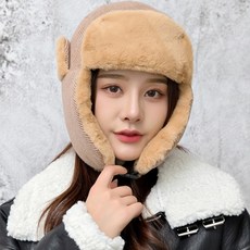 겨울여성귀마개모자