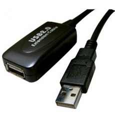 XDA841608[판매왕]AM-A L 케이블 F 25M 리피터 USB2.0 PC용품 usb허브 usb충전케이블, 단일색상