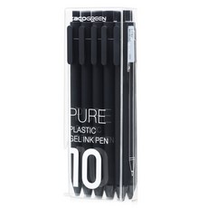 카코 퓨어 소프트 젤펜 0.5mm, 블랙, 10개 - pqiairpen