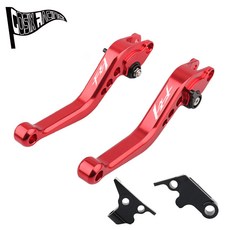 FZ1 FAZER 2006-2015 FZ 1 FAZER FZ-1 FAZER 2008 2009 쇼트 브레이크 클러치 레버 오토바이 액세서리 부품 핸들 세트에 적합, A-Red, 1개