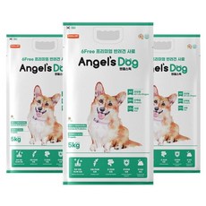 엔젤스독 5kg x3개 꿀벌사료 관절/피부/장/면역관리, 3개